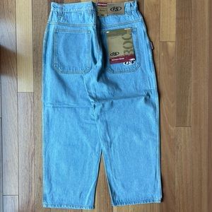 COPY - DEADSTOCK VINTAGE RARE 90s BLUE INERSTATE WIDELEG JEAN (embroidery ) (jn…